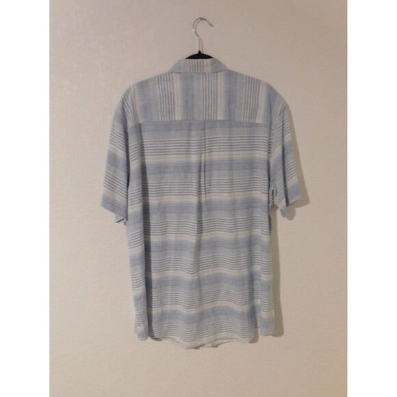 Club Room Linen Blend Men's Button Front Short Sleeve Shirt XL - Picture 3 of 7